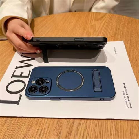 Capa para iPhone 15 com suporte integrado, carregamento magnético Magsafe para iPhone 14 13 12 11 Pro Max
