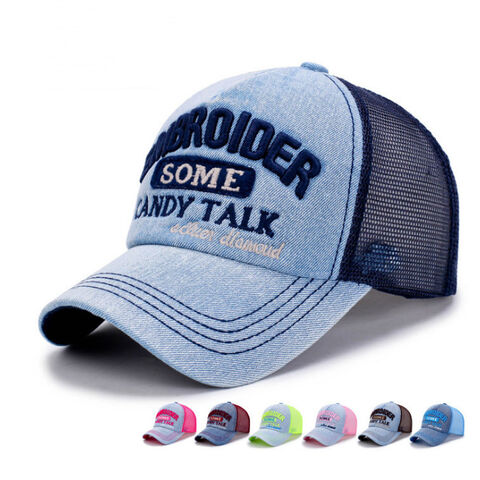 Casquette en Maille Jean, Élégante et de Haute Qualité - Idéale pour les Grossistes