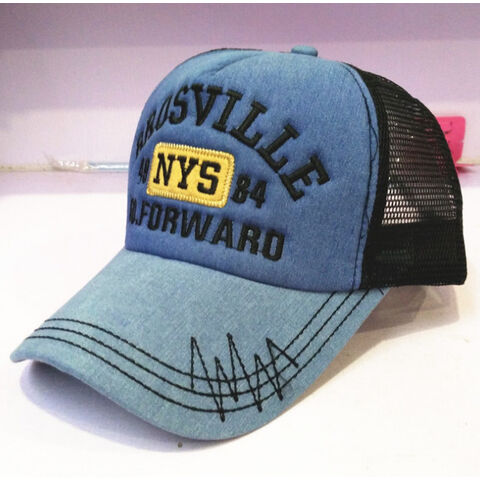 Casquette en Maille Jean, Élégante et de Haute Qualité - Idéale pour les Grossistes
