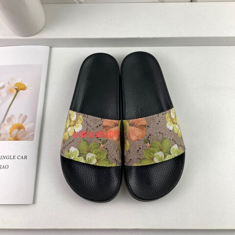 Factory Direct High Quality China Wholesale Designer Slippers Rubber Slider  Beach Sandals Men Women Slippers Gear Sole Flip Flops Summer Casual Slippers  With Box Large Size $55 from Quanzhou Shanrong Network Technology