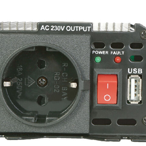 Vente d'usine 2024 : Onduleur de courant à onde sinusoïdale modifiée 500W/600W pas cher pour voiture, convertisseurs de puissance DC 12V / 24V
