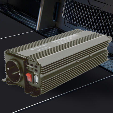 Vente d'usine 2024 : Onduleur de courant à onde sinusoïdale modifiée 500W/600W pas cher pour voiture, convertisseurs de puissance DC 12V / 24V