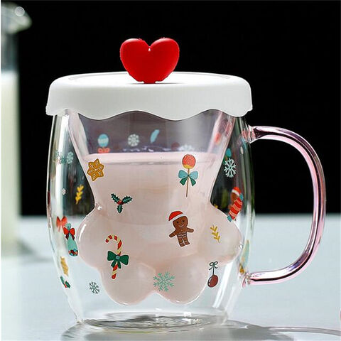 Heiße Verkaufs-Kreativ-Weihnachtsglas-Tasse, Trinkbecher mit großem Fassungsvermögen