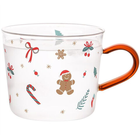 Heiße Verkaufs-Kreativ-Weihnachtsglas-Tasse, Trinkbecher mit großem Fassungsvermögen