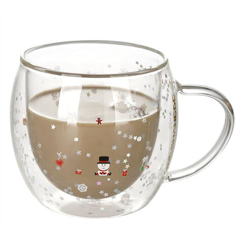 Heiße Verkaufs-Kreativ-Weihnachtsglas-Tasse, Trinkbecher mit großem Fassungsvermögen