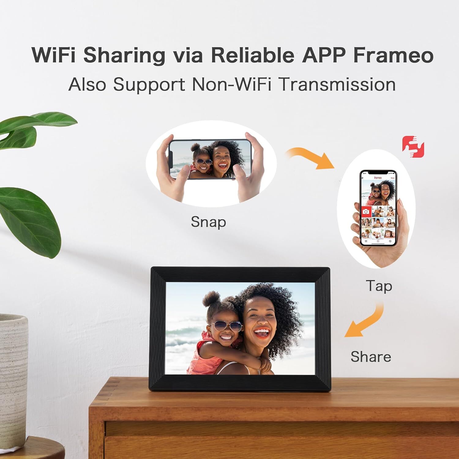 2024 Iso Certified Factory 10.1 Inch Wifi Digital Photo Frames Accept ...