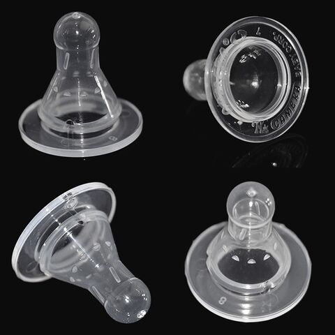 Bicos de Bebê Atacado, Transparentes, Gargalo Padrão, Silicone de Alta Qualidade