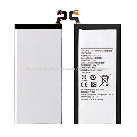Batería de calidad original para Samsung S6 Batería Calidad original Capacidad total