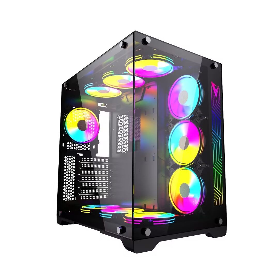 Ref Case Pc Wholesale Pc Gaming Case Two Side Tempered Glass Atx Tower Rgb Light ...