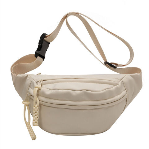 Bolsa de Peito Masculina Cor Sólida Bolsa de Cintura Feminina de Alta Qualidade Bolsa de Ombro Multifuncional Pochete Masculina Transversal Bolsa Pequena
