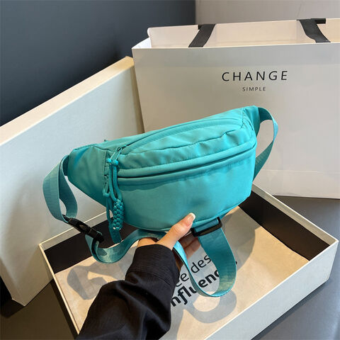 Bolsa de Peito Masculina Cor Sólida Bolsa de Cintura Feminina de Alta Qualidade Bolsa de Ombro Multifuncional Pochete Masculina Transversal Bolsa Pequena