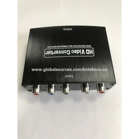 Component YPbPr RGB to HDMI 4K Converter Support PS 3,DVD,Xbox 360 to HD TV, Monitor and Projector