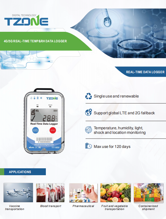 Temperature And Humidity Transmitter Cold Chain 4g Data Logger - Expore ...