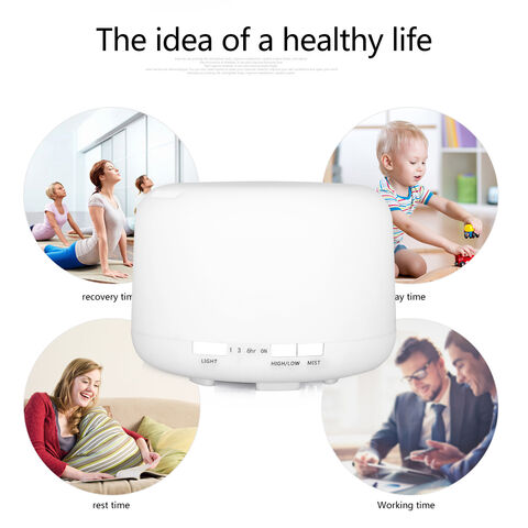 Humidificador ultrasónico de 1000 ml en oferta, difusor de aromas para aromaterapia con luz LED