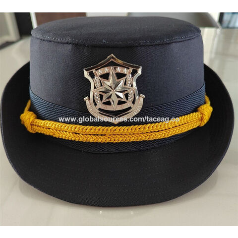 Gorra de seguridad para mujer, sombrero de ala ancha para verano, gorra de uniforme de guardia de seguridad