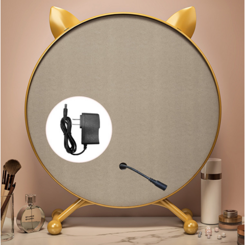 Miroir de Maquillage Lumineux, Miroir de Courtoisie Hollywood avec Lumières et Rotation à 105°