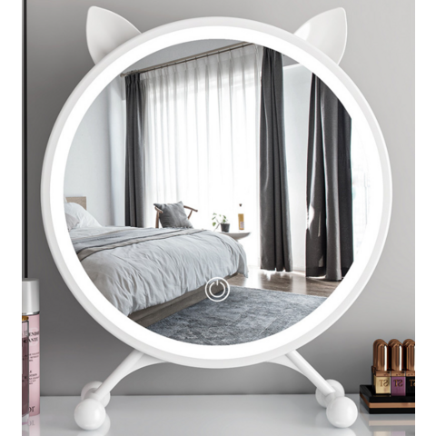 Miroir de Maquillage Lumineux, Miroir de Courtoisie Hollywood avec Lumières et Rotation à 105°