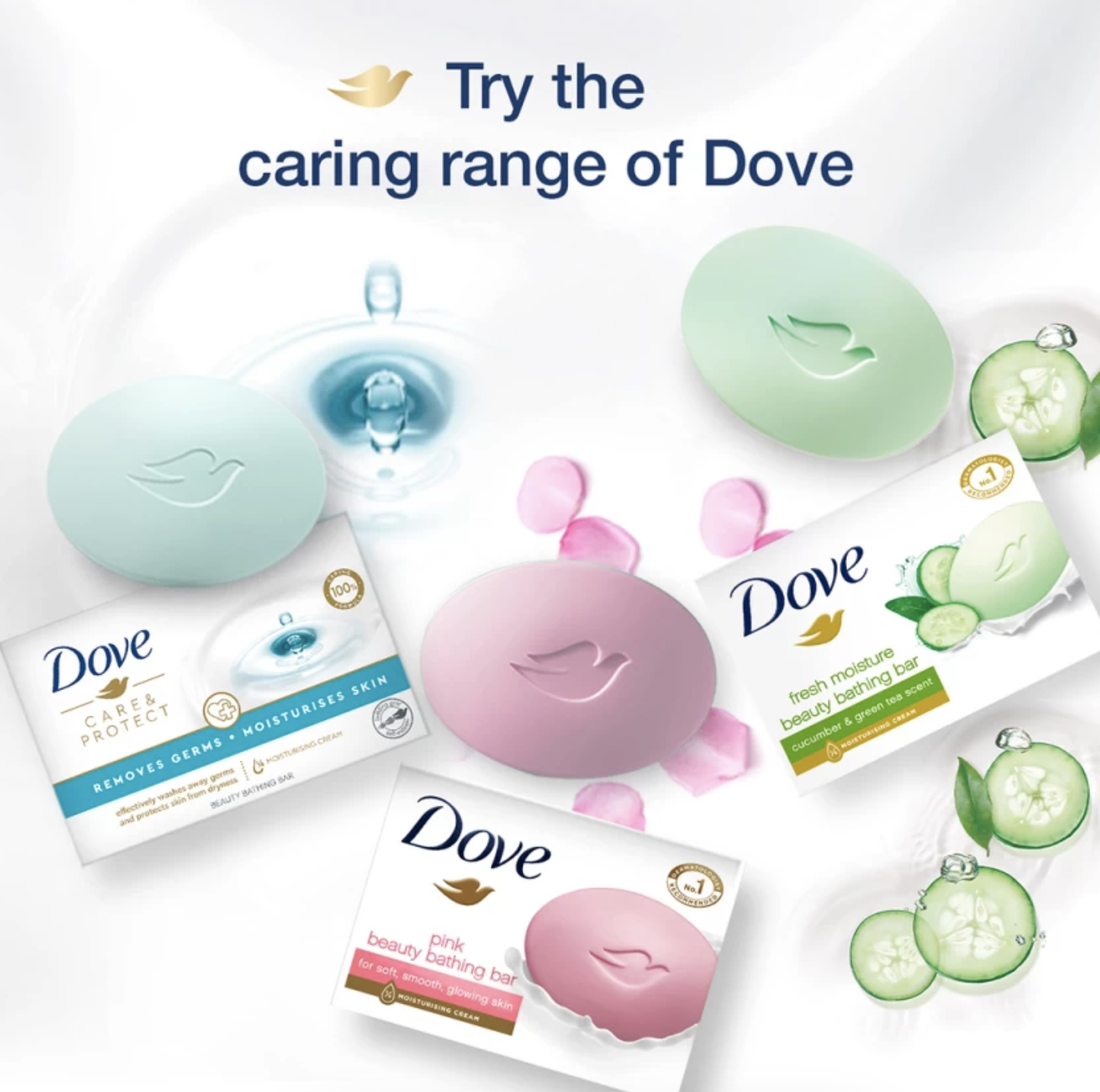 Authentic Dove Original Beauty Cream Bar Moisturising Cream 16x 90g ...