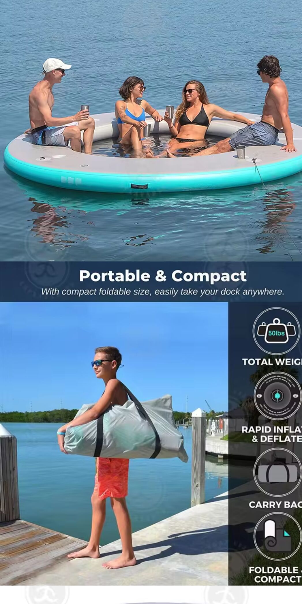 Factory Direct High Quality China Wholesale Round Mesh Hammock Water ...
