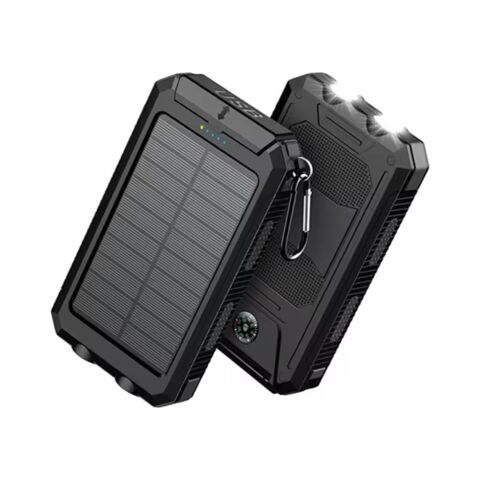 Batterie Externe Solaire Promotionnelle Ultra Portable à Charge Rapide avec Deux Ports USB