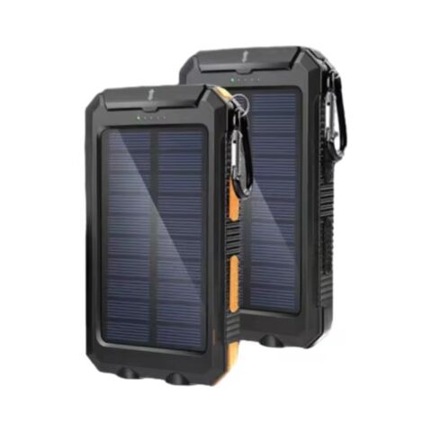 Batterie Externe Solaire Promotionnelle Ultra Portable à Charge Rapide avec Deux Ports USB