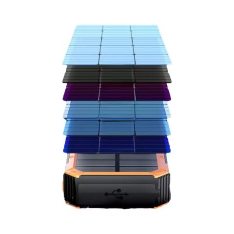 Batterie Externe Solaire Promotionnelle Ultra Portable à Charge Rapide avec Deux Ports USB