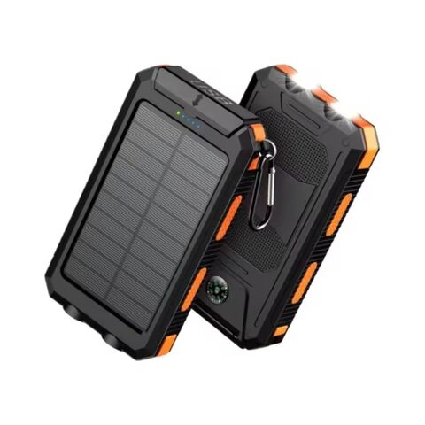 Batterie Externe Solaire Promotionnelle Ultra Portable à Charge Rapide avec Deux Ports USB