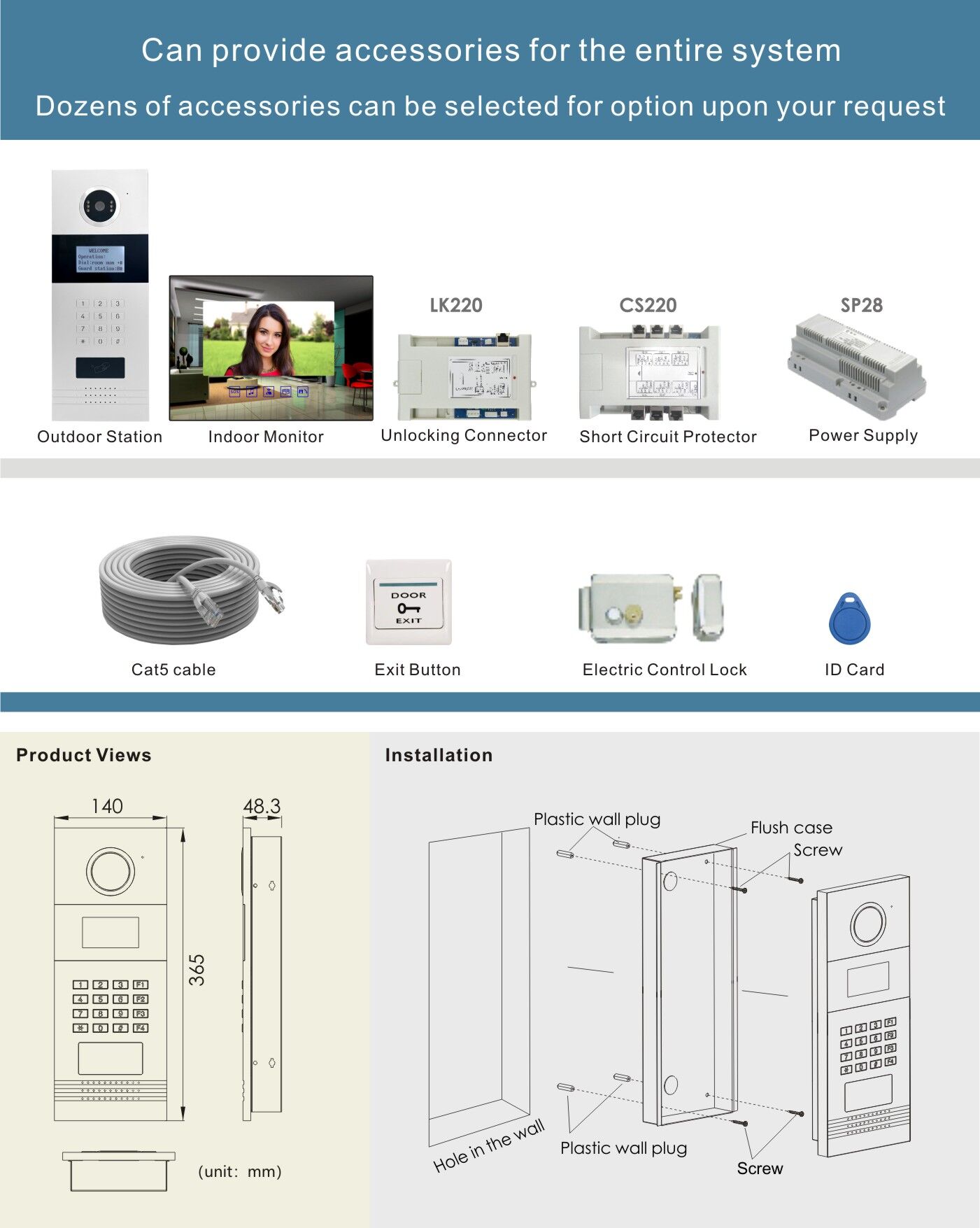 Bulk Buy China Wholesale Cat5 Bus Video Doorphone With Touch Keypad ...