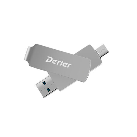 USB-Flash-Laufwerk 3.2 Typ C mit Metallfinish und Duo-Anschluss 8G 16G 32G 64G 128G mit individuellem Logo zum Fabrikpreis
