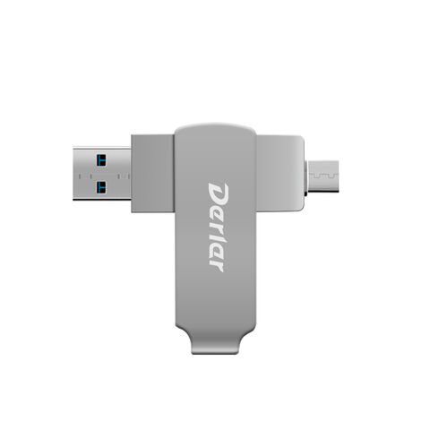 USB-Flash-Laufwerk 3.2 Typ C mit Metallfinish und Duo-Anschluss 8G 16G 32G 64G 128G mit individuellem Logo zum Fabrikpreis