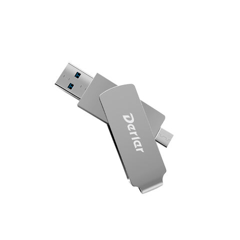 USB-Flash-Laufwerk 3.2 Typ C mit Metallfinish und Duo-Anschluss 8G 16G 32G 64G 128G mit individuellem Logo zum Fabrikpreis