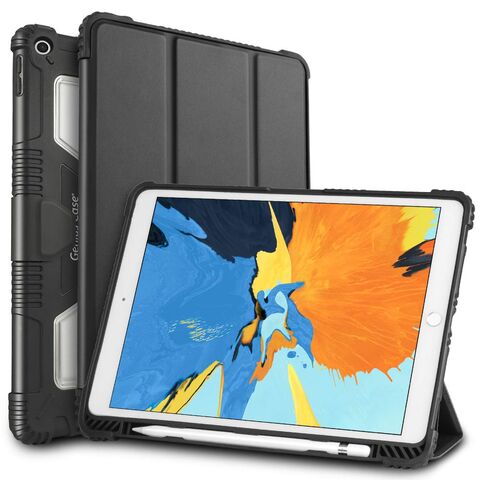 Armor Serie TPU PC Material 10.2 Zoll Folio Stoßfeste Tablet Hülle mit Stifthalter iPad Schutzhülle