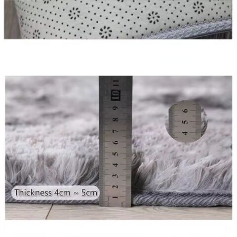Tapis Textile Rond Nordique Personnalisé en Peluche Douce Multifonctionnel pour la Décoration Intérieure