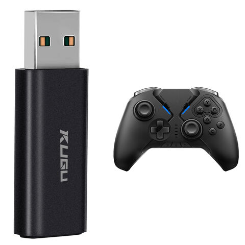 Drahtloser USB-Adapter für Xbox Controller, kompatibel mit Windows 10 zum Anschließen von 8 Controllern - Drahtloser Adapter für Xbox Controller