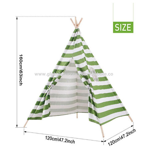 2024 mejor vendedor tipi indio tienda para niños, tipi tienda de juegos para niñas y niños al aire libre camping Playhouse