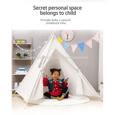 2024 mejor vendedor tipi indio tienda para niños, tipi tienda de juegos para niñas y niños al aire libre camping Playhouse