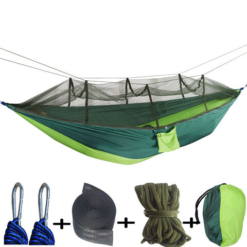 Hamaca para exteriores con mosquitera, carpa aérea de camping de nailon con luz