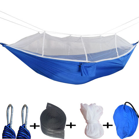 Hamaca para exteriores con mosquitera, carpa aérea de camping de nailon con luz