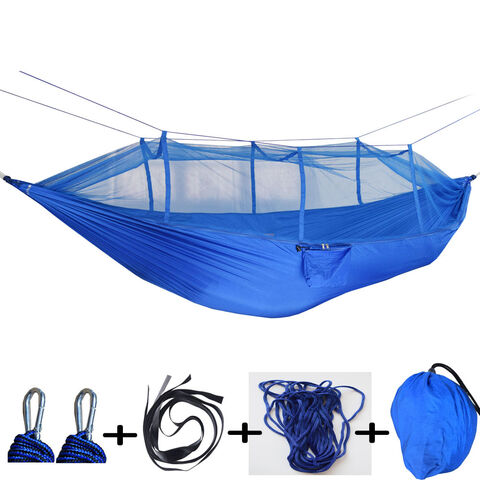 Hamaca para exteriores con mosquitera, carpa aérea de camping de nailon con luz
