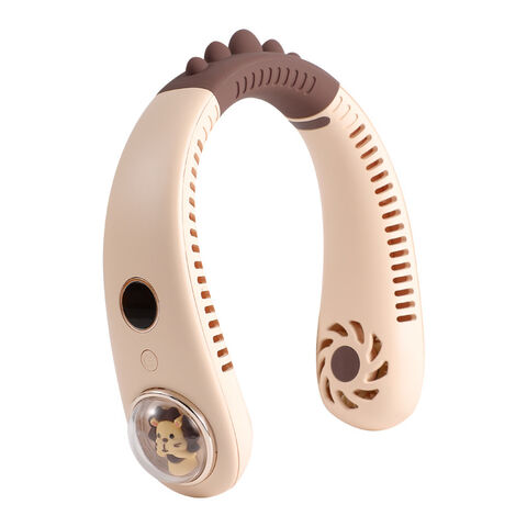 Ventilador de Cuello Portátil Sin Aspas, Ventilador Eléctrico Recargable por USB, Ideal para Mayoristas