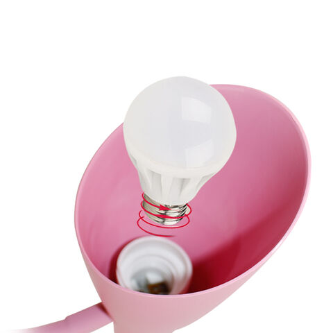 Lámpara de mesa de fábrica a precio de oferta, manguera de silicona OEM barata, aprendizaje rosa azul