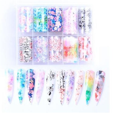 Autocollants pour Ongles Transfert Feuille d'Emballage JX