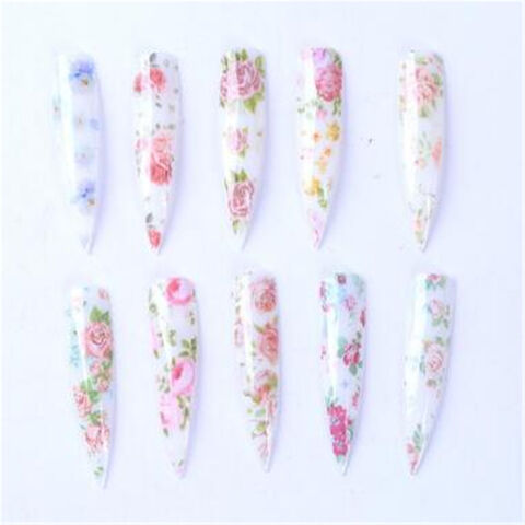 Autocollants pour Ongles Transfert Feuille d'Emballage JX