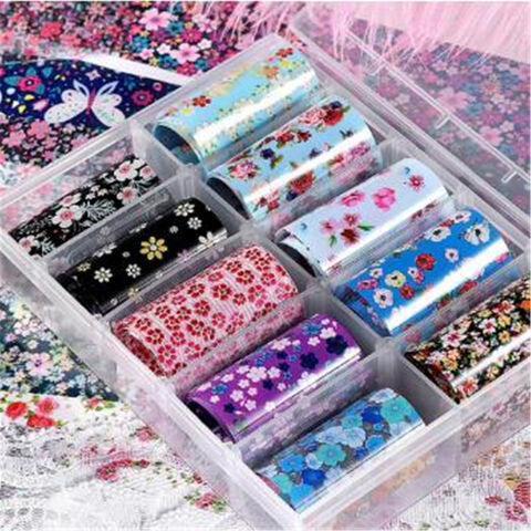 Autocollants pour Ongles Transfert Feuille d'Emballage JX