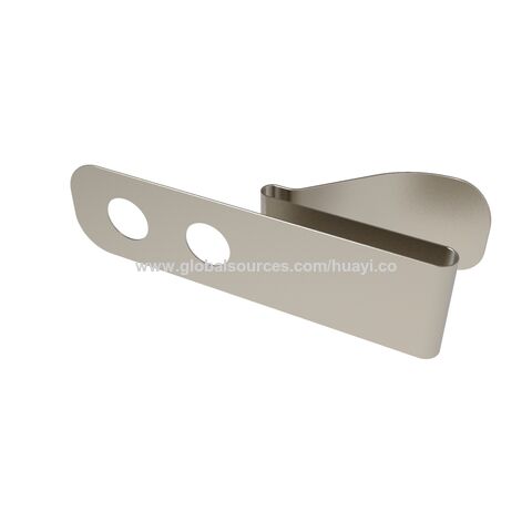 Clip para billetes personalizado de acero inoxidable con acabado símil cuero