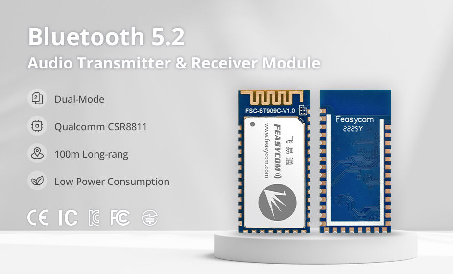 Feasycom Low Energy 100m Longrange Spp Hid Ble A2dp Avrcp Hsp Hfp Hogp Hid Spp Gatt Transmitter