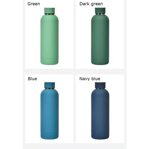 Dropshipping Bouteille d'eau givrée en acier inoxydable isolée et étanche pour sport extérieur 500 ml