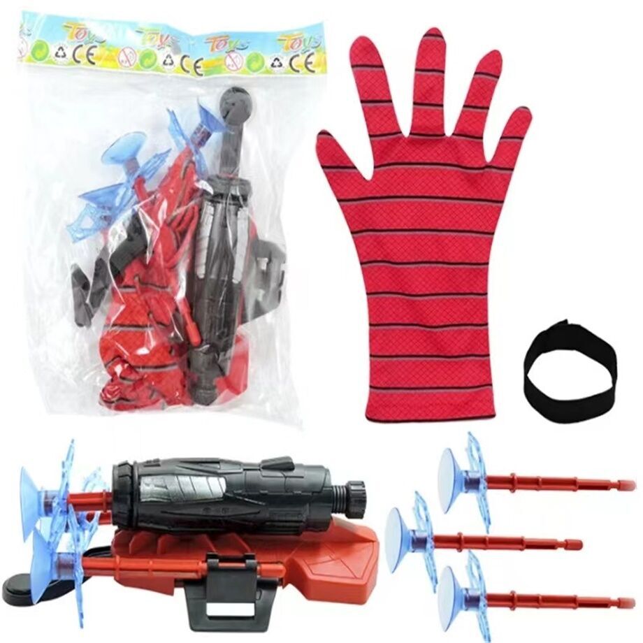 Set Guanti Spider-Man Con Lanciaragnatele - Maschera E Proiettili A Ventosa - Foto 3