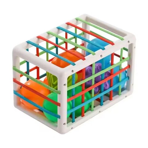 Juegos de clasificación de desarrollo temprano, actividad de aprendizaje Montessori, juguete educativo multifuncional de silicona para niños, juguete para bebés