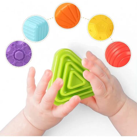Juegos de clasificación de desarrollo temprano, actividad de aprendizaje Montessori, juguete educativo multifuncional de silicona para niños, juguete para bebés